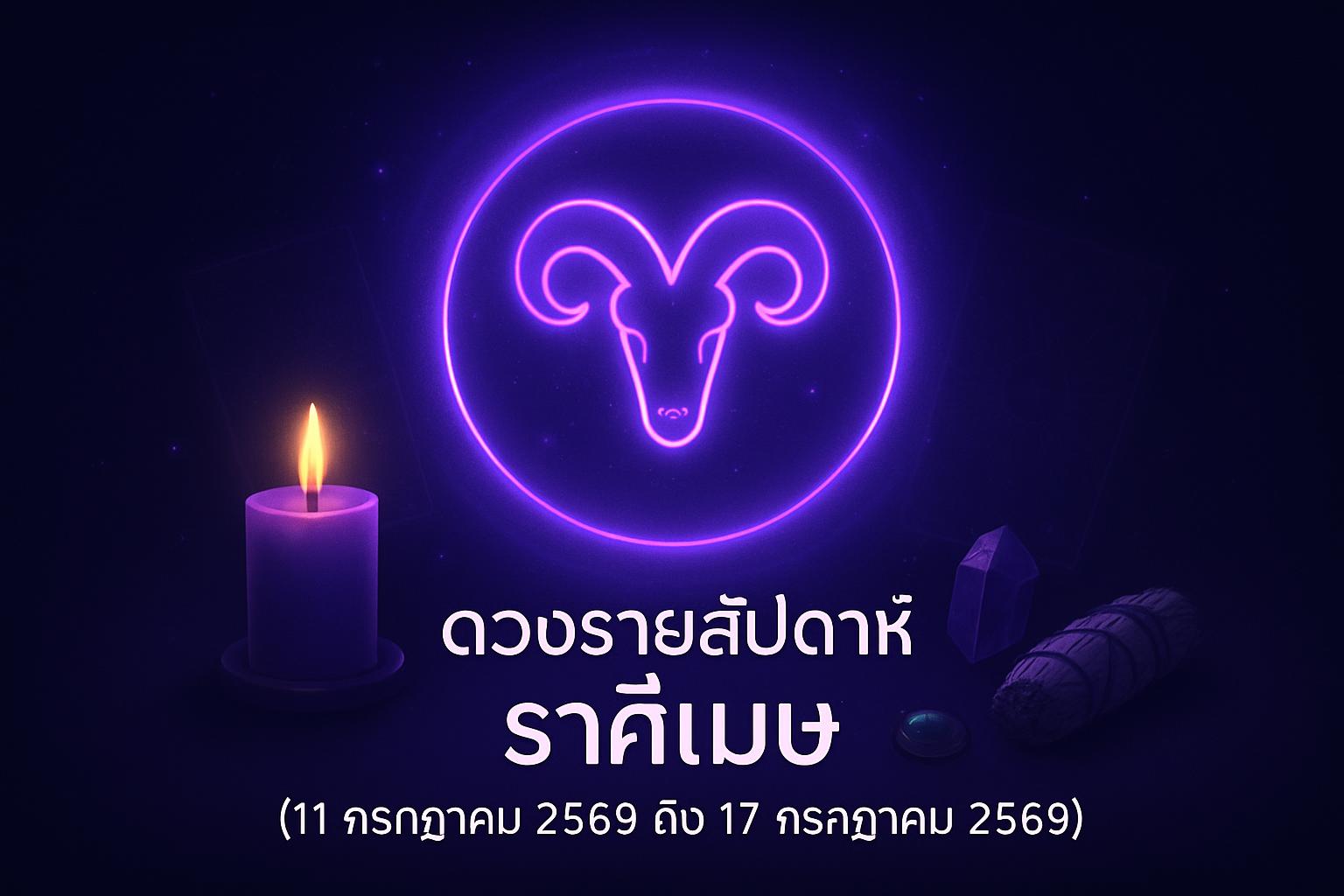 ดวงรายสัปดาห์ ราศีเมษ (11 กรกฎาคม 2569 ถึง 17 กรกฎาคม 2569)
