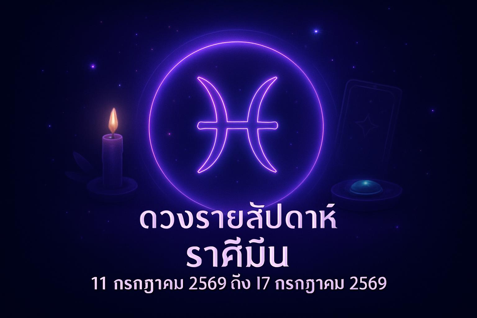 ดวงรายสัปดาห์ ราศีมีน (11 กรกฎาคม 2569 ถึง 17 กรกฎาคม 2569)