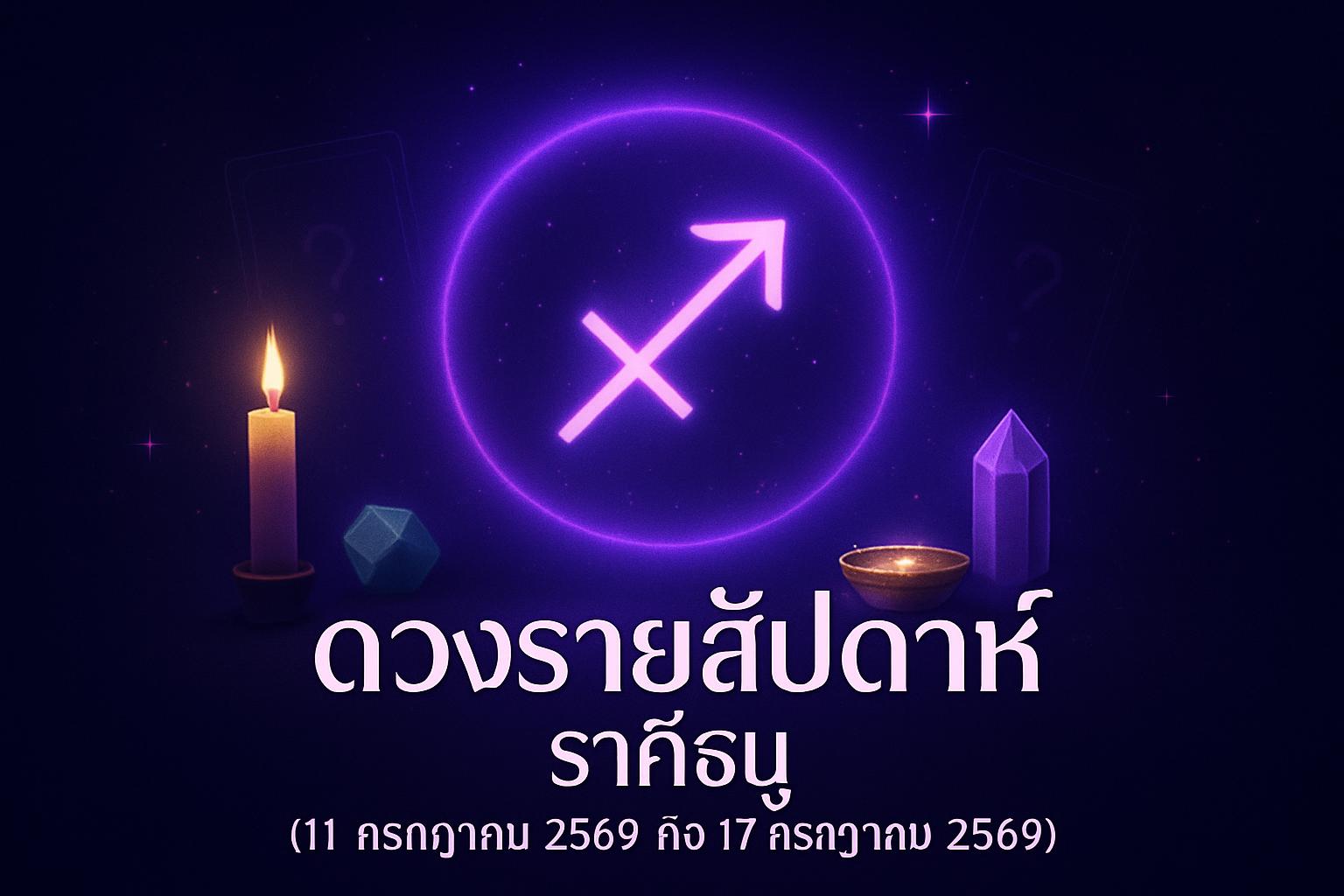 ดวงรายสัปดาห์ ราศีธนู (11 กรกฎาคม 2569 ถึง 17 กรกฎาคม 2569)