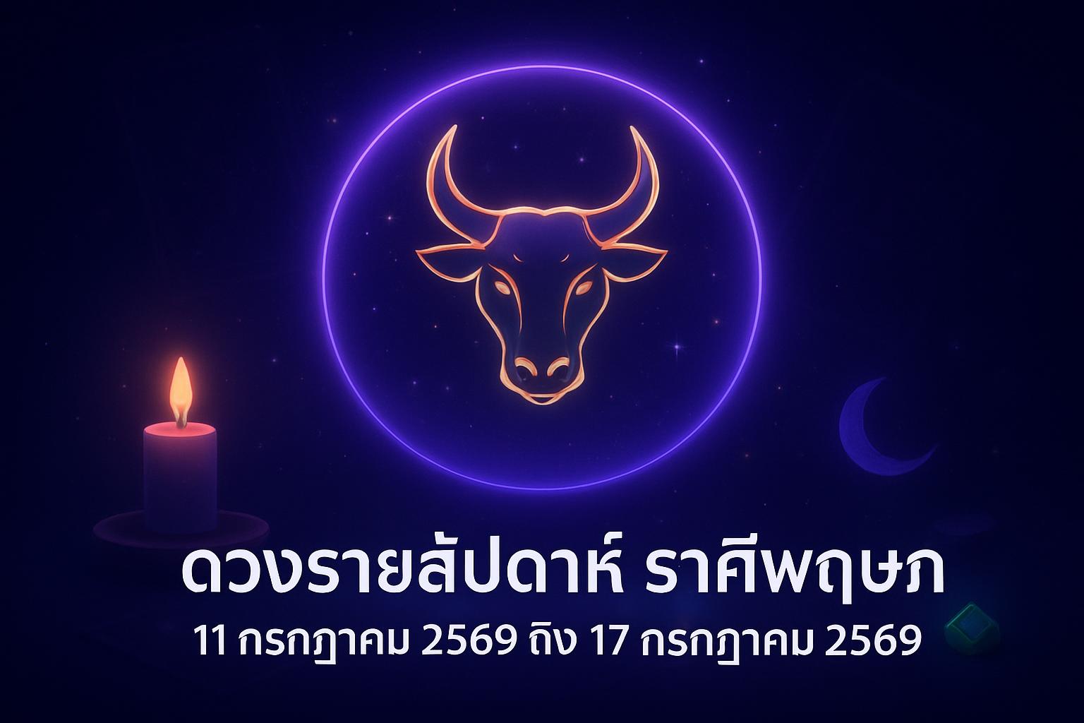 ดวงรายสัปดาห์ ราศีพฤษภ (11 กรกฎาคม 2569 ถึง 17 กรกฎาคม 2569)