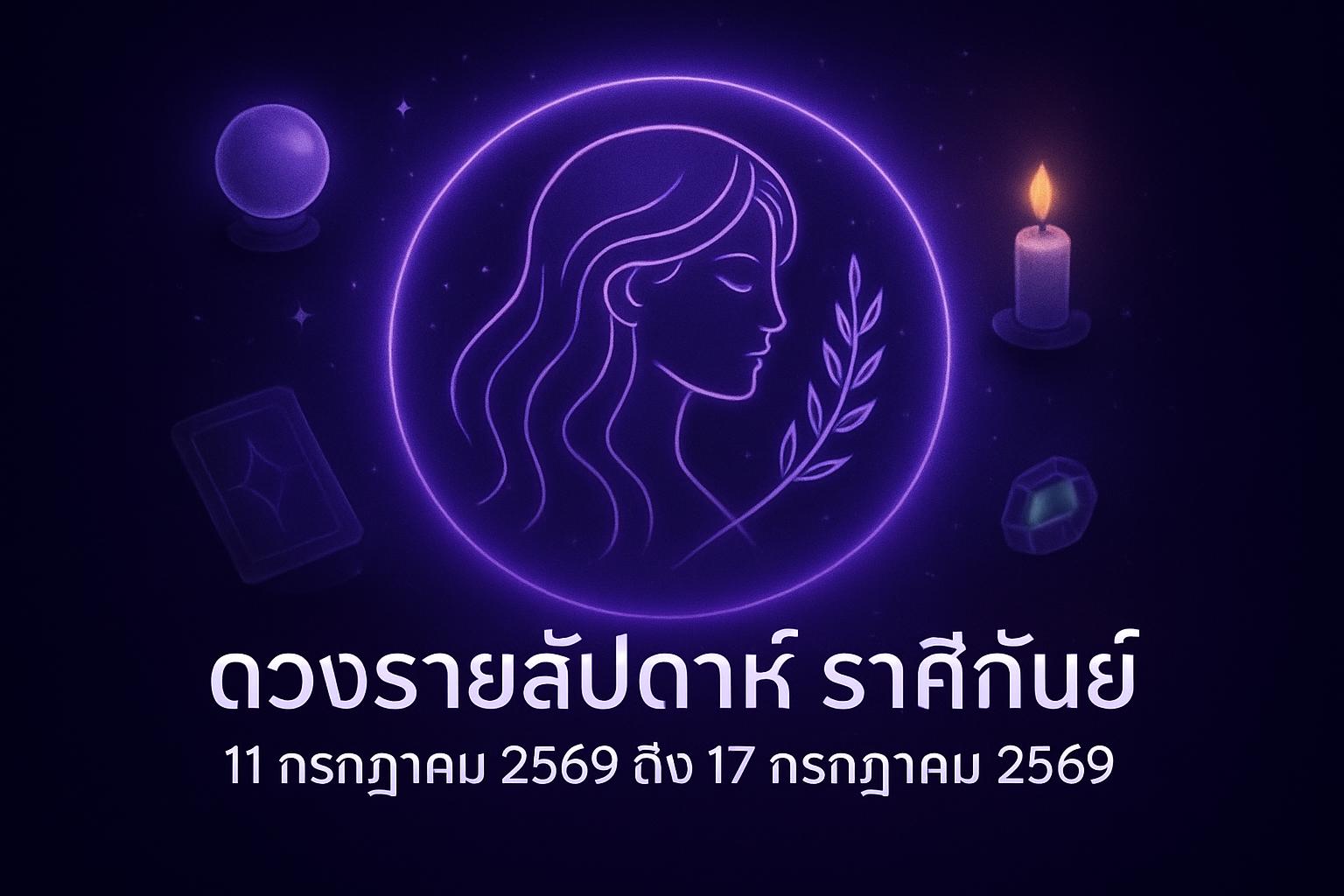 ดวงรายสัปดาห์ ราศีกันย์ (11 กรกฎาคม 2569 ถึง 17 กรกฎาคม 2569)